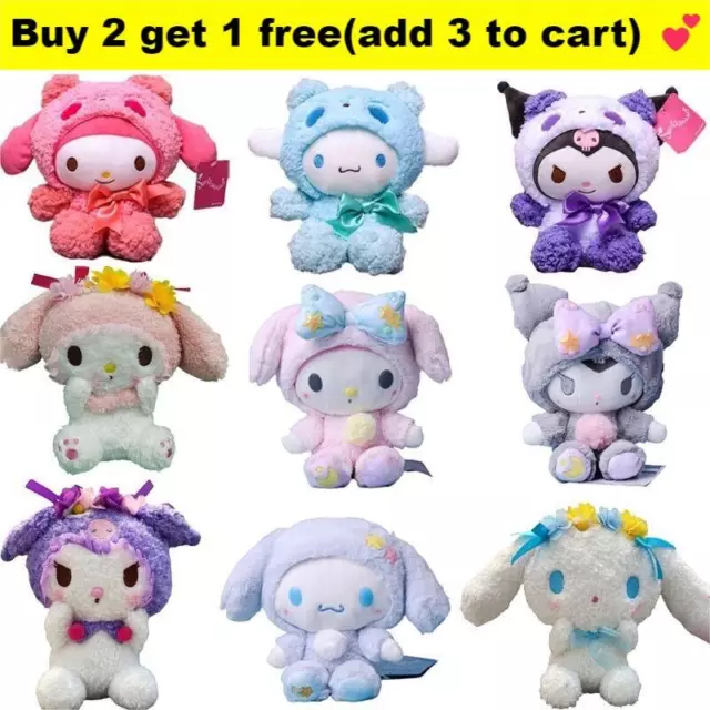 plushies My Melody Cinnamoroll Kuromi Sanrio Plush Toy Soft cute Doll Toy Gift