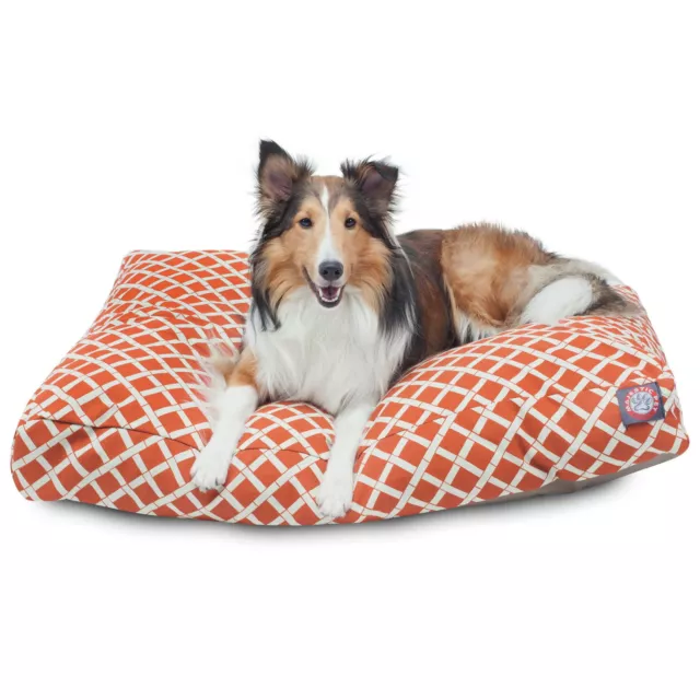 Majestic Pet Shredded Memory Foam Rectangle Pet Bed Dogs Removable Cover Medium