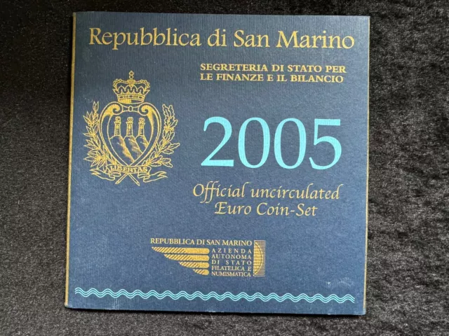 Goldies San Marino 2005-3,88 Euro Stempelgl Ausf. in Blister+5 Euro Silbermünze