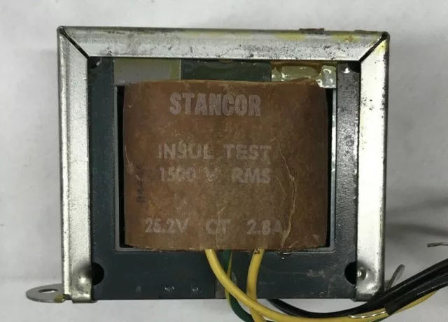 Vintage Stancor P-8388 Filament Audio Transformer 117 V / 25.2 V 2.8 Amps