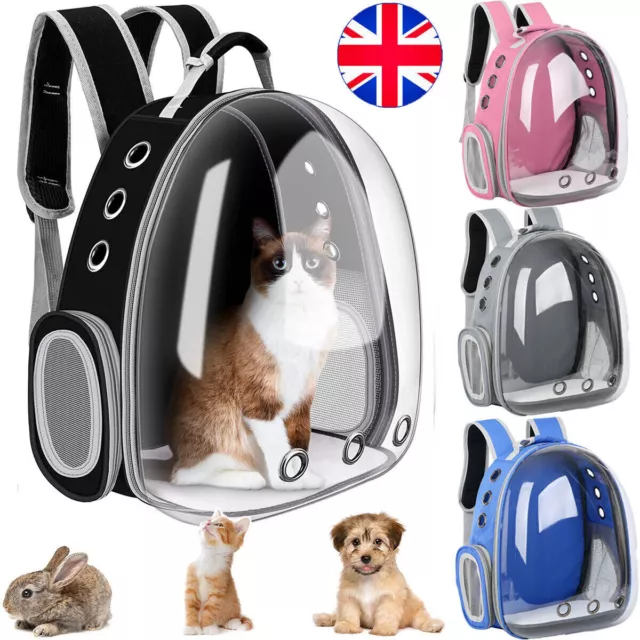 Breathable Pet Easy Carrier Backpack Capsule Travel Dog Cat Bag Astronaut Bag UK