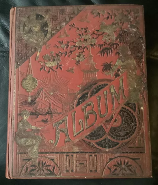 Antique Victorian scrap album