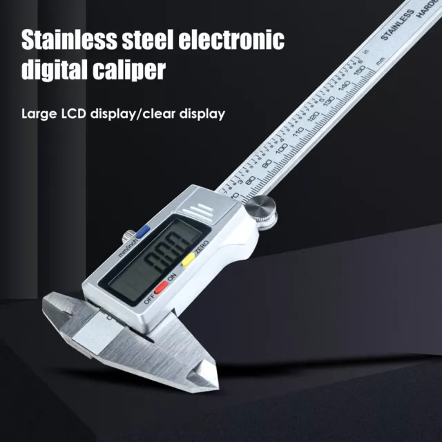 1PC Stainless Steel 150mm Digital Caliper Vernier LCD Gauge Micrometer Measuring