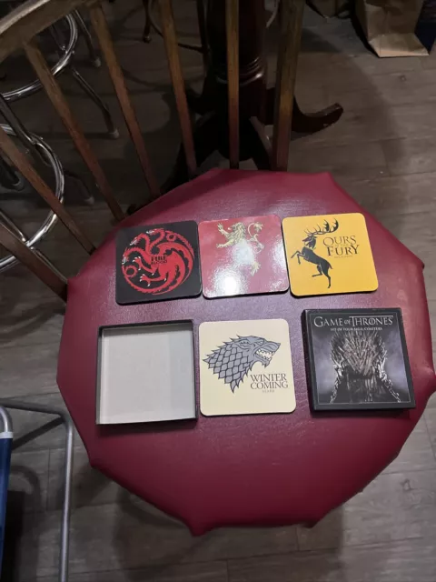 Game Of Thrones Set Of 4 Sigil Coasters
