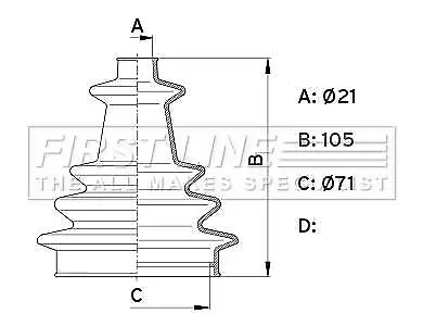 First Line Cv Joint Boot Kit  - FCB1002 fits Stretch CV Boot Kit