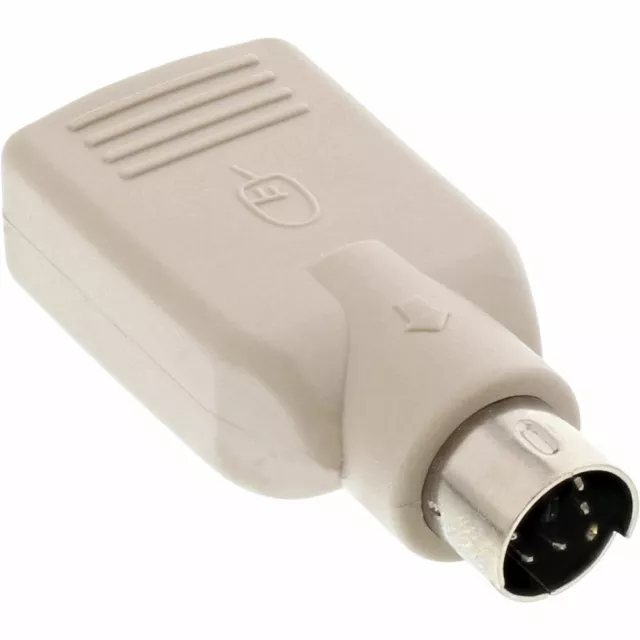 INL InLine® Adattatore USB A femmina / PS/2 Mini Din 6pin maschio