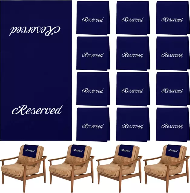 12 Pieces Reserved Signs for Pews Reserved Pew Cloths 22 Inch Reserved Seating S 2