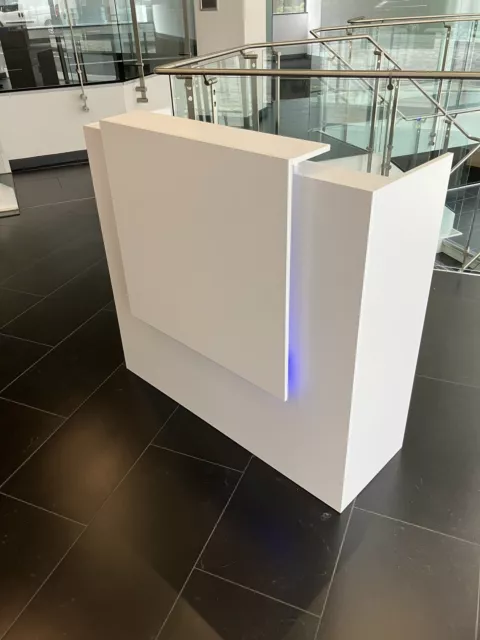 Hair & Beauty Salon Reception Desk with LED Lights - Retail Shop Counter