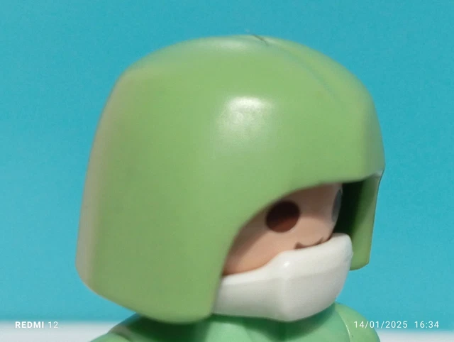Béret/Casquette Playmobil Vert - Catégorie 1 Réf. 3 - Occasion Très Bon État