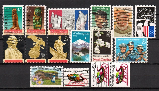 Briefmarken USA LOT aus 1989 gestempelt (US 316)