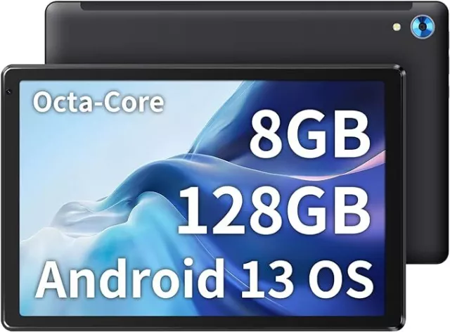 Tablet 10.1 Pollici Schermo Hd 8Gb + 128Gb Android 13 Processore Octa Core