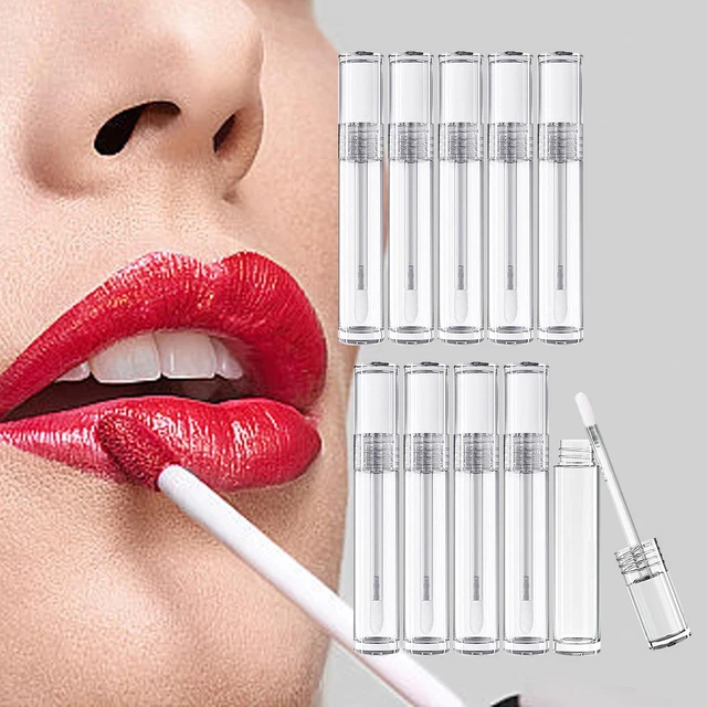 10 Stück Lipgloss Tuben Behälter leer nachfüllbar DIY für Frauen Mädchen