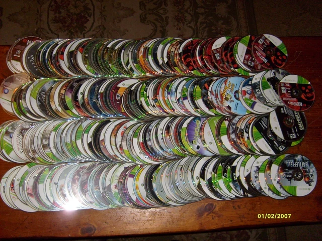Lot Of Over 345 Xbox 360 Video Games...as Is Lot # 4