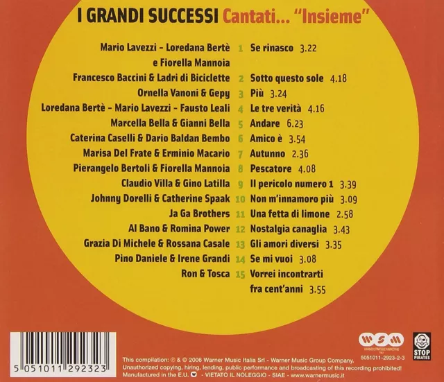 I Grandi Successi Cantanti insieme (Gianni e Marcella Bella, Di Mchele e Casale) 2