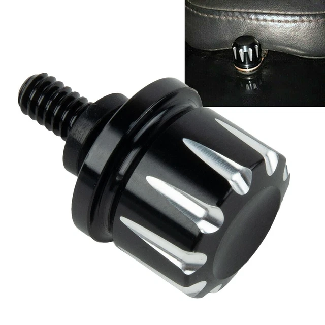 Kit bulloni zigrinati accessori supporto sedile nero tappo dado per parti Harley