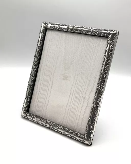 Antique English Sterling Silver Photo Frame 8”x6” Birmingham 1900 Wm. Davenport