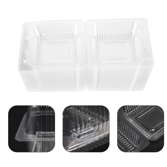 Caja de hornear portatapas de contenedor transparente cajas para pasteles bops transparentes
