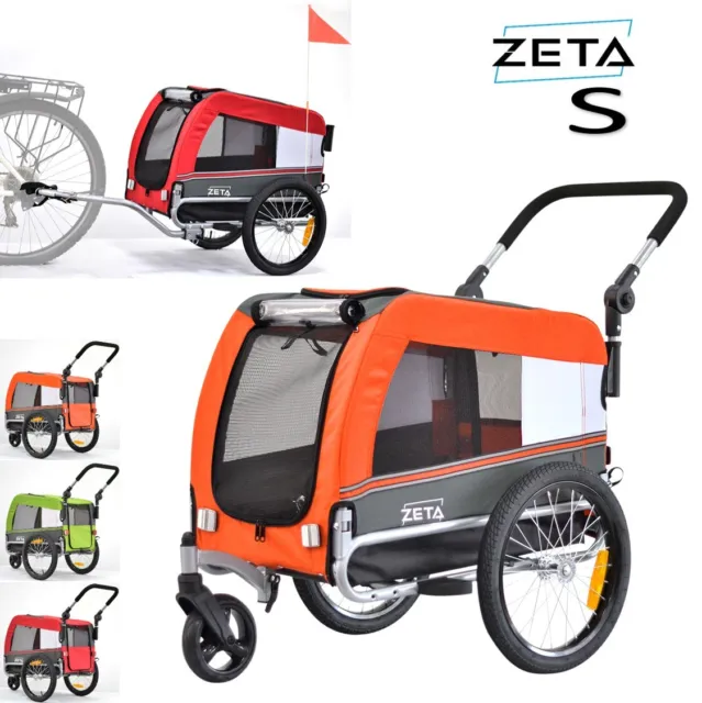 ZETA taille S Remorque à vélo poussette chariot pour chien animaux hondenkar
