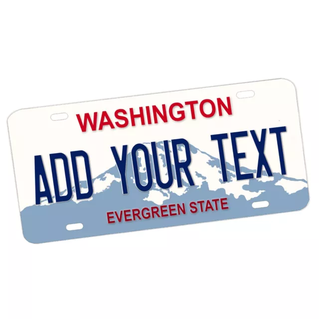 Washington License Plate ADD YOUR TEXT PERSONALIZE Different Years To Choose