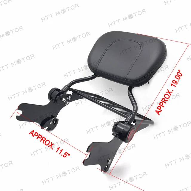 HTTMT ADJUSTABLE BACKREST Sissy Bar w/ Luggage Rack for 9708 Touring