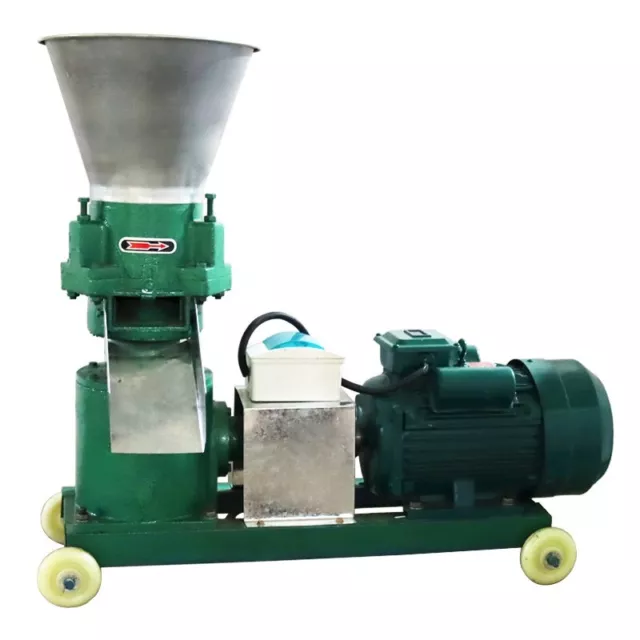 220V Farm Animal Feed Pellet Mill Machine 200kg/h with 3mm Plate