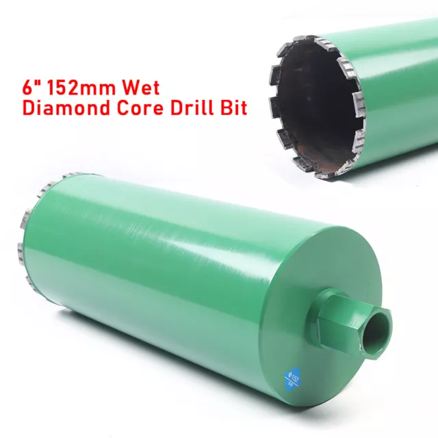 6” Diamond Wet Core Drill Bit for Concrete Stone Brick 152mm 1-1/4"-7 Thread New