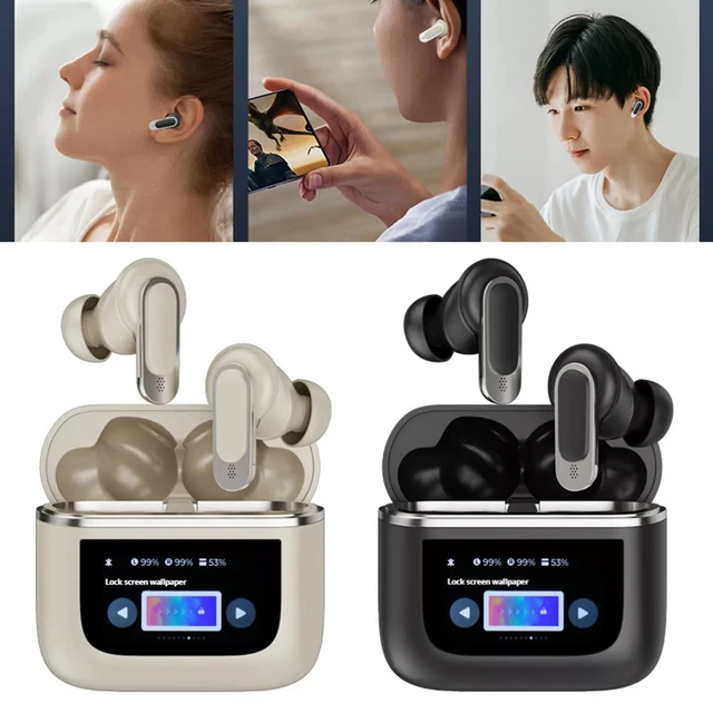 SMART TOUCH COLOUR Screen Wireless Earbuds Bluetooth Headphones