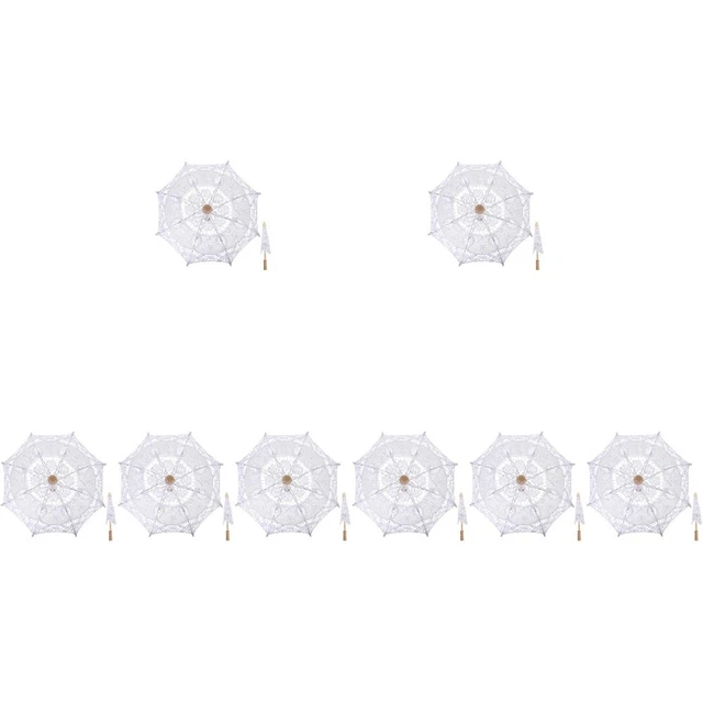 8x Ombrellone Doccia Sposa Ombrello Giapponese Ombrello Ornamento Costume Ombrellone