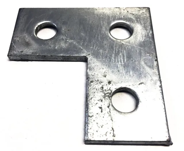 Paquete de 5 x soporte de canal de placa plana de ángulo recto puntual liso fijación mecánica