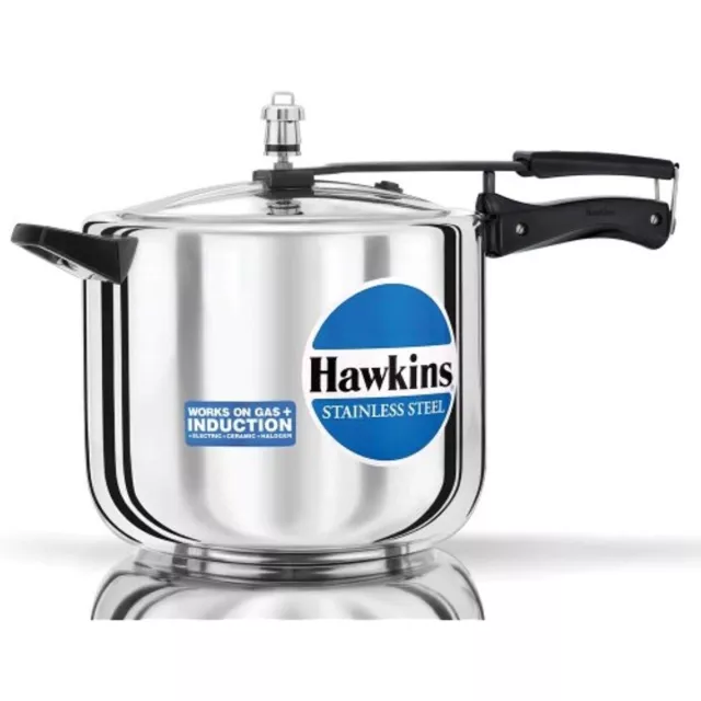 Hawkins Stainless Steel 10L Pressure Cooker Induction Compatible Fast Cooking 2