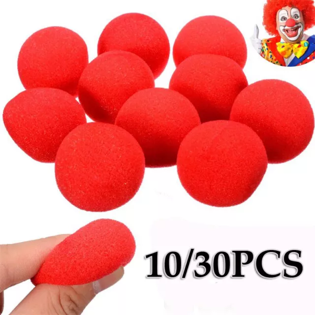 Red Sponge Balls RED NOSE DAY Foam Circus Clown Nose Comic Party Costume