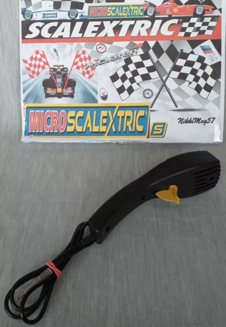 Micro Scalextric Hand Controller Yellow Trigger Tested 2.5 Jack Plug PreLoved