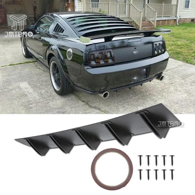 For Ford Mustang Shelby GT Car Rear Diffuser Bumper Fins Spoiler Lip Lower Lips