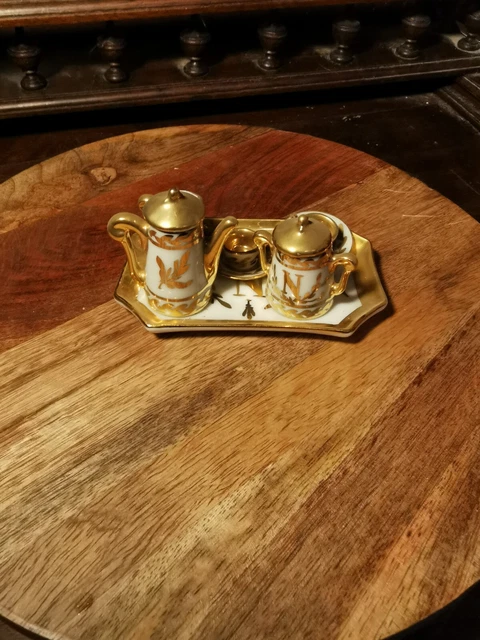Plateau De Dînette Pour Poupée Ancien – Jouet Vintage De 1850 Peint à La Main, En Tôle, Français