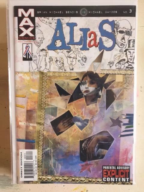 Alias #3 (2001) 3Rd App Jessica Jones 1St Print Max Comics Marvel Nm!