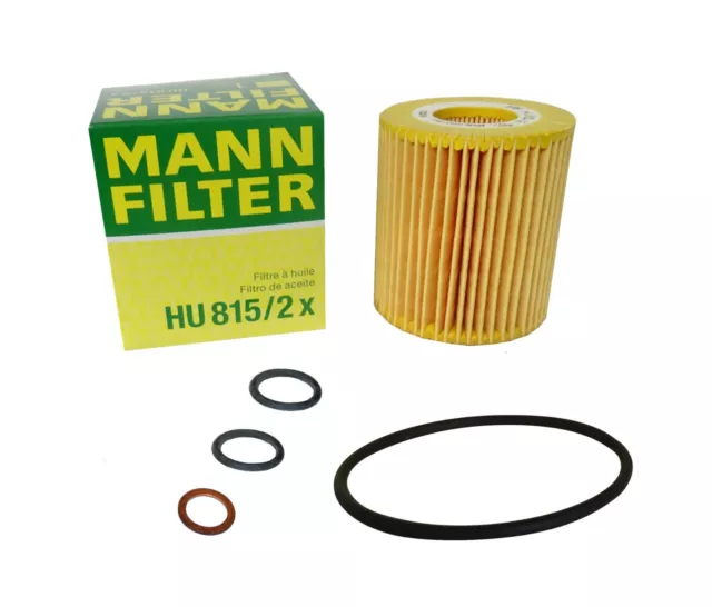 Original MANN Ölfilter HU815/2x für BMW 1, 3, 5,  X1, X3, Z4