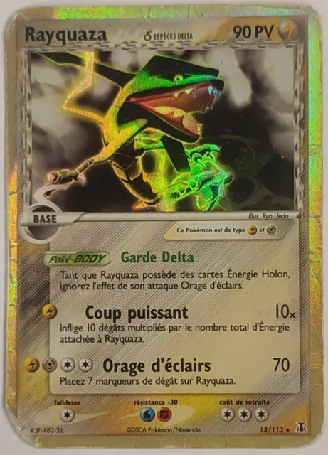 Carte Pokémon Rayquaza 13/113 Holo Rare Bloc EX Espèces Delta 2006 FR