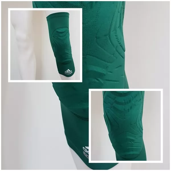 adidas TechFit Power Web NBA Basketball Knie Bein Leg Padded Sleeve grün M - 3XT