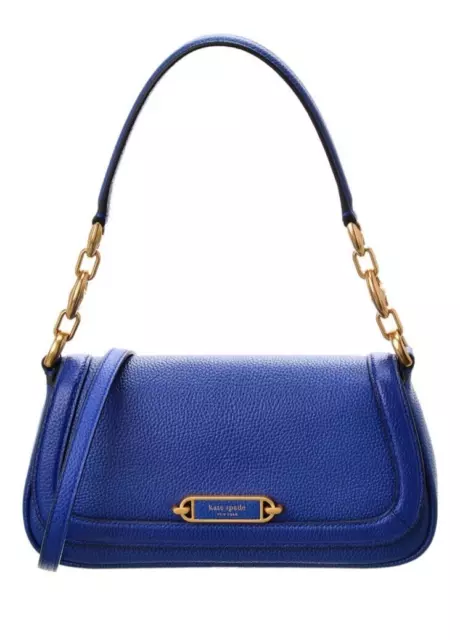 kate spade- Gramercy- Small -Flap Leather Shoulder Bag- Blueberry- NWT- $358