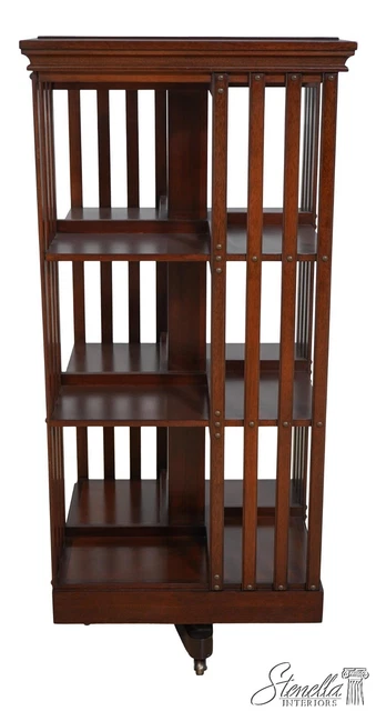 61634EC: KINDEL National Trust Mahogany Revolving Bookcase