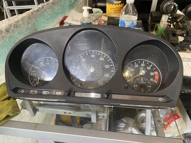 1972 - 80 Mercedes Benz 450SL SLC R107 Speedometer Cluster VDO 160mph OEM 97k Mi