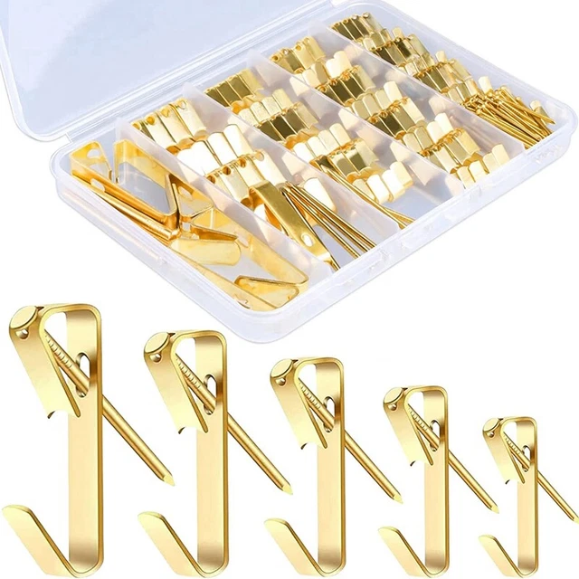 136 Pcs 5 Sizes Heavy Duty Hangers Hardware Kit Including 10/20/30/50/100 LU6