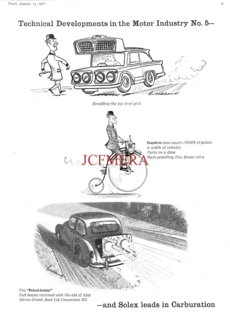 SOLEX Motor Vehicle Carburetors (Brookbank) ADVERT Vintage 1960 Print Ad 692/64