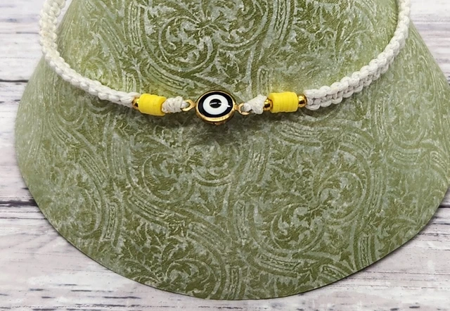Lucky Evil Eye Beaded Braided Bracelet Macrame Adjustable Bracelet Jewelry