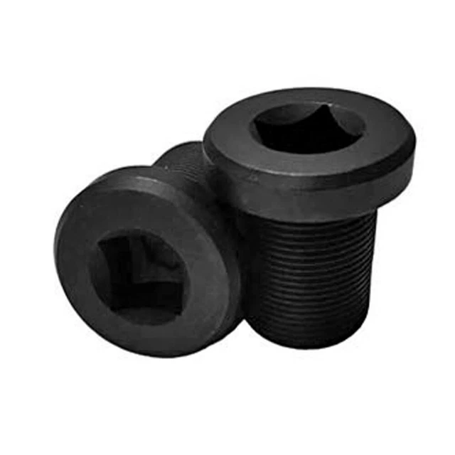 Boulons de manivelle de démolition pour vélo BMX 3/8" Chromoly noir 24 mm