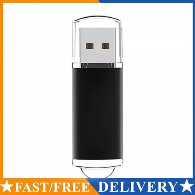 CW10029 High Speed USB 2.0 Flash Drive Clear Cap Thumb Drive (1GB Black) AU