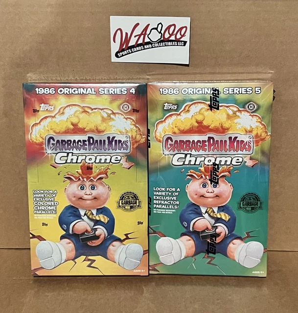 Lot Of (2) 2021/22 Topps Garbage Pail Kids Chrome Hobby Box Original Series 4&5