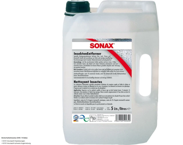 Sonax 05335000 Insektenentferner Verre Peinture Chrome Nettoyant Plastique 5L