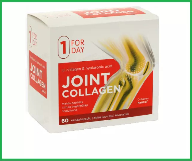 FORDAY JOINT COLLAGEN 1 2 Collagen & Hyaluronic Acid + Vitamin C Hair Skin Nails