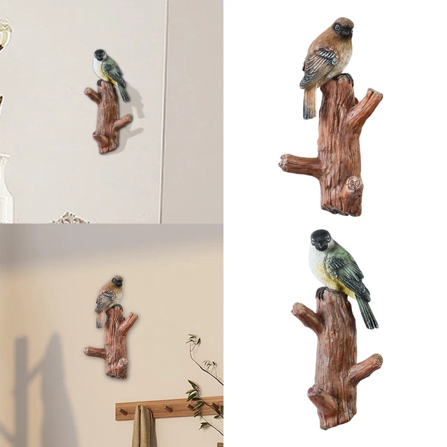 Kunstharz-Vogel-Wandhaken Kleiderhaken Kunstharz-Vogel-Figur für Schals